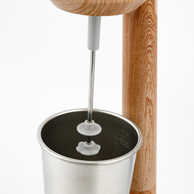 HSM-717 Wood Grain Natural Style LED Indicator Children Friendly European Popular Family Use Drink Mixer