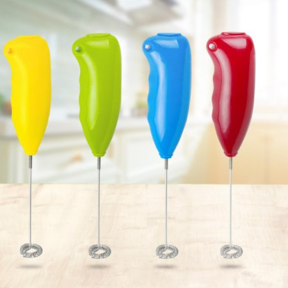 HB-301 Battery Powered FDA Certified S0pring Head Coffee Tool Froth Milk Foam Latte Cappuccino Hand Blender