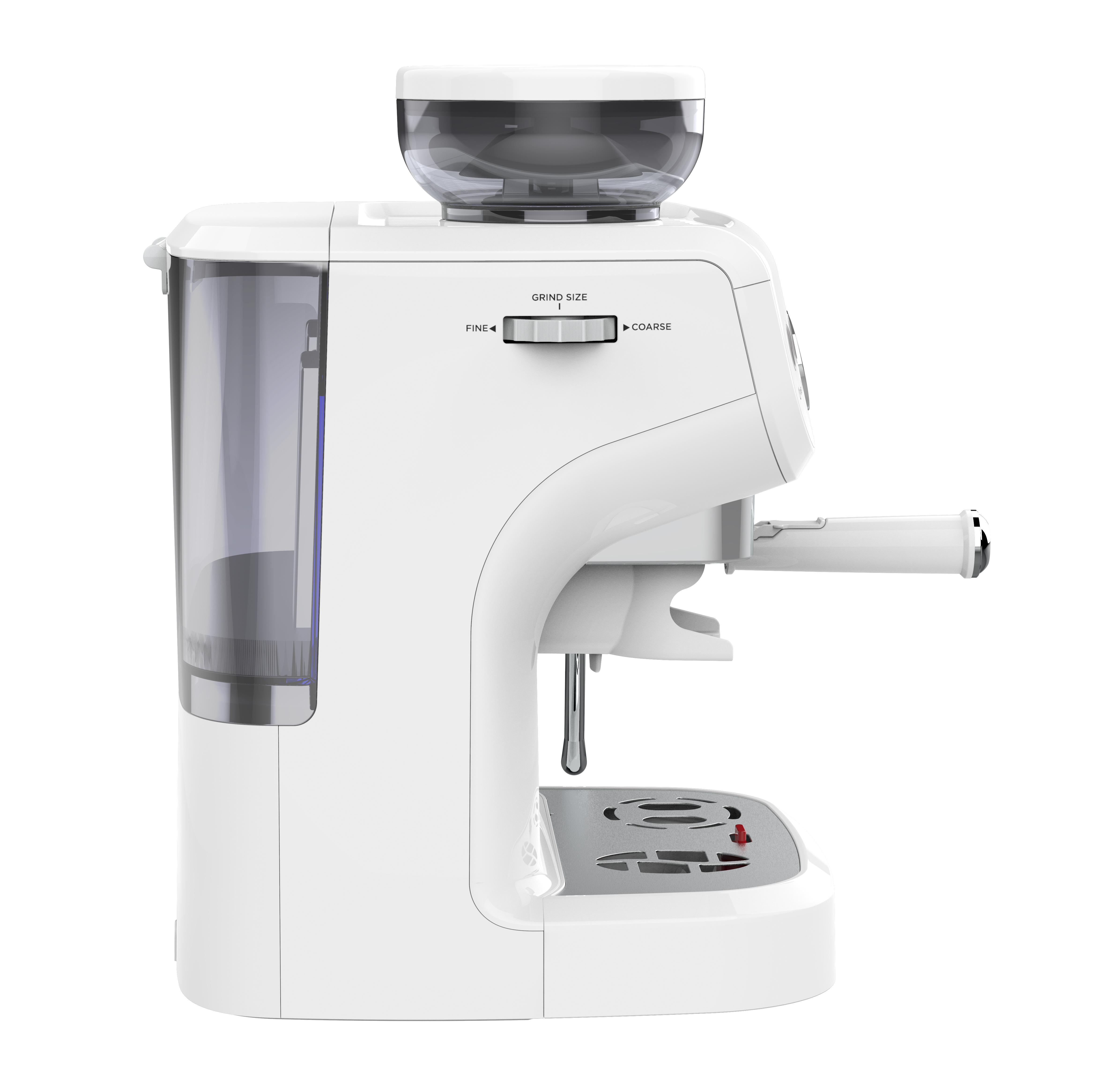 Semi-Automatic Bean to Cup Espresso Machine Coffee Maker With Grinder & Steam Wand