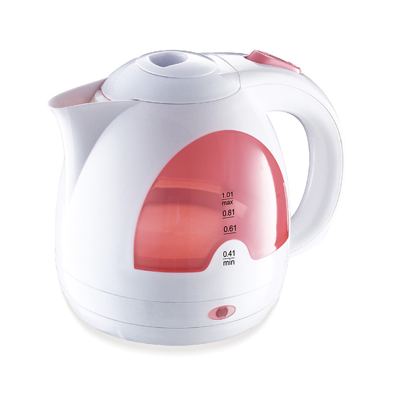 WK-29 1.0 Liter Plastic Electric Hot Water Kettle Unique White Electric Flask Kettle Pot